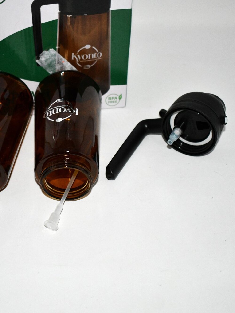 Kyonto Olive Oil Spray Bottle Set, 16oz, 2-in-1 Oil Sprayer Dispenser, NWT - Picture 3 of 4